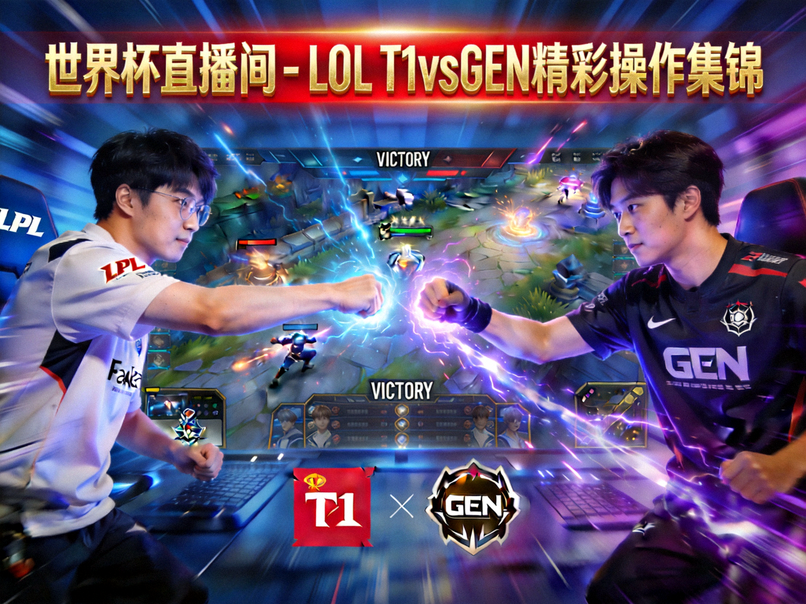 世界杯直播间 - LOL T1vsGEN精彩操作集锦视频封面
